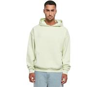 Build Your Brand Men's Ultra Heavy Cotton Box Hoody Hooded Sweatshirt, Lightmint, L