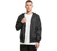 Build Your Brand Men's Windrunner Jacket, Black (Blk/Blk 00017)-Large (Manufacturer :Large)
