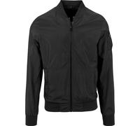 Build Your Brand Nylon bomber jacket - Light bomber jacket, Rib cuff at the hem