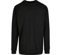 Build Your Brand Organic Long Sleeve Shirt Men Rib Cuff Classic Fit