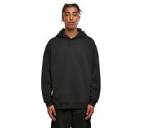 Build Your Brand Oversized Cut On Hoodie Black S Men