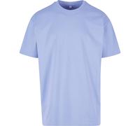 Build Your Brand Oversized Viola Blue T Shirt Crew Neck Soft Cotton