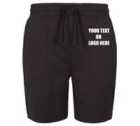 Build Your Brand Printed Terry Shorts Unisex Summer Fitness Exercise Football