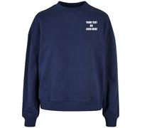 Build Your Brand Printed Women’s Oversized Crew Neck Sweatshirt Workwear Jumper
