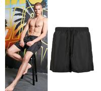 Build Your Brand Recycled swim shorts - Mens, 63% Polyester, Organic