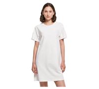 Build your Brand Women's Ladies Tee Dress, White, 4XL