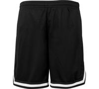 Build Your Brand Two Tone Mesh Shorts Casual Micro Mesh with Stripes