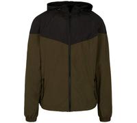 Build Your Brand Two-Tone Tech Windrunner Jacket