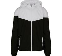 Build Your Brand Two-tone tech windrunner jacket - Mens, 100% Polyester, Hood