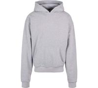 Build Your Brand Heavy Grey Hoodie Men Casual Urban Fit Embroidered