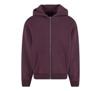 Build Your Brand Unisex Adult Fluffy Full Zip Hoodie RW10625
