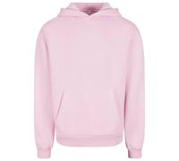 Build Your Brand Men's Fluffy Pullover Hoodie in Pink | Size: 5XL Build Your Brand Pink 5XL