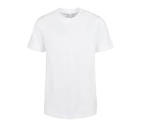 Build Your Brand Unisex Kid's By186-organic Basic Tee T-Shirt, White, 134-140