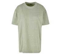 Build Your Brand Women's Acid Wash Oversized T-Shirt in Lime | Size: Medium Build Your Brand Lime M