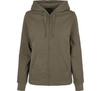 Build Your Brand Women's Basic Full Zip Hoodie in Olive | Size: 2XL Build Your Brand Olive 2XL
