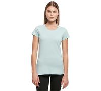 Build your Brand Women's Ladies Basic Tee T-Shirt, Ocean Blue, S