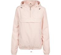 Build Your Brand Women's Basic Water Repellent Pull Over Jacket in Light Pink | Size: 5XL Build Your Brand Light Pink 5XL