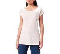 Build Your Brand Women's Wide Neck T-Shirt, Pink, 5X-Large