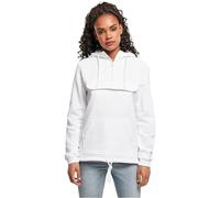 Build Your Brand Women's By097-ladies Sweat Pull Over Hoody Hooded Sweatshirt, White, XXL