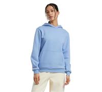 Build your Brand Women's By289-ladies Fluffy Hoody Hooded Sweatshirt, Blue, M