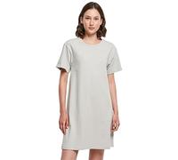Build your Brand Women's Ladies Tee Dress, Light Asphalt, XS
