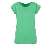 Build your Brand Women's Extended Shoulder Tee, Fresh Green, 4XL