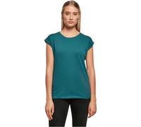 Build Your Brand Women's T-Shirt – Extended Shoulder Tee, Teal, 4XL
