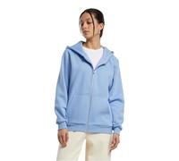 Build Your Brand Fluffy Full Zip Sweatshirt Blue XS Woman