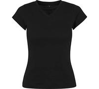Build Your Brand Women's Ladies Basic Tee T-Shirt, Black, XS