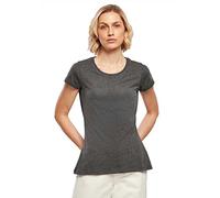 Build Your Brand Women's Ladies Basic Tee T-Shirt, Charcoal, XL