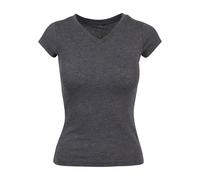 Build Your Brand Women's Ladies Basic Tee T-Shirt, Charcoal, XXXXL