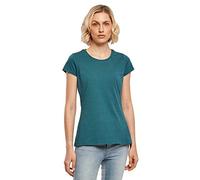 Build Your Brand Women's Ladies Basic tee T-Shirt, Teal, Large