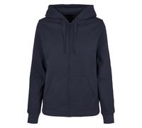 Build Your Brand Basic Full Zip Sweatshirt Blue S Women