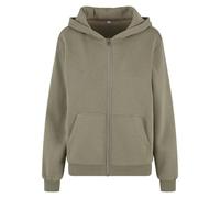Build Your Brand Womens/Ladies Fluffy Full Zip Hoodie / N/A N/A RW10665