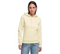 Build Your Brand Women's Ladies Heavy Hoody Hooded Sweatshirt, softyellow, XL