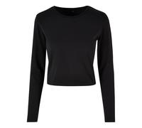Build Your Brand Womens/Ladies Long-Sleeved Crop Top RW9814