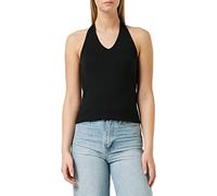 Build Your Brand Women's Ladies Neckholder Shirt T, Black, S