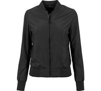 Build Your Brand Women's Ladies Nylon Bomber Jacket Ladies Nylon Bomber Jacket