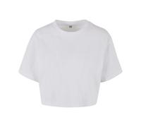 Build Your Brand Womens/Ladies Oversized Short-Sleeved Crop RW9837