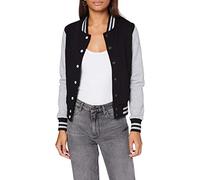 Build Your Brand Sweat College By027 Jacket Black,Grey XS Woman