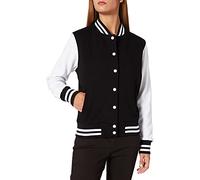 Build Your Brand Sweat College Jacket Black L Woman