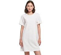 Build your Brand Women's Ladies Tee Dress, White, 4XL