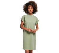 Build Your Brand Women's Ladies Turtle Extended Shoulder Dress, Softsalvia, L