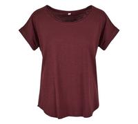 Build Your Brand Women's Long Slub T-Shirt in Red | Size: Medium Build Your Brand Red M