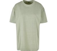 Build Your Brand Women's Oversized Acid Wash T Shirt Cotton UK