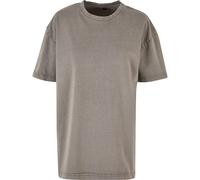 Build Your Brand Women's Oversized Acid Wash T Shirt Cotton UK