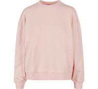 Build Your Brand Women's Oversized Crew Neck Sweatshirt Comfortable Fleece