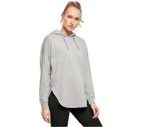 Build Your Brand Women's Oversized Hoodie Sweatshirt with Hood for Women Sizes XS - XL, womens, Hooded Sweatshirt, BY037, Grey (grey), L