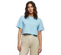 Build Your Brand Women's Ladies Short Oversized Tee T-Shirt, Baltic Blue, Large