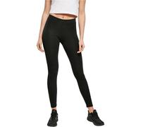 Build Your Brand Women's Stretch Jersey Leggings, Black, L